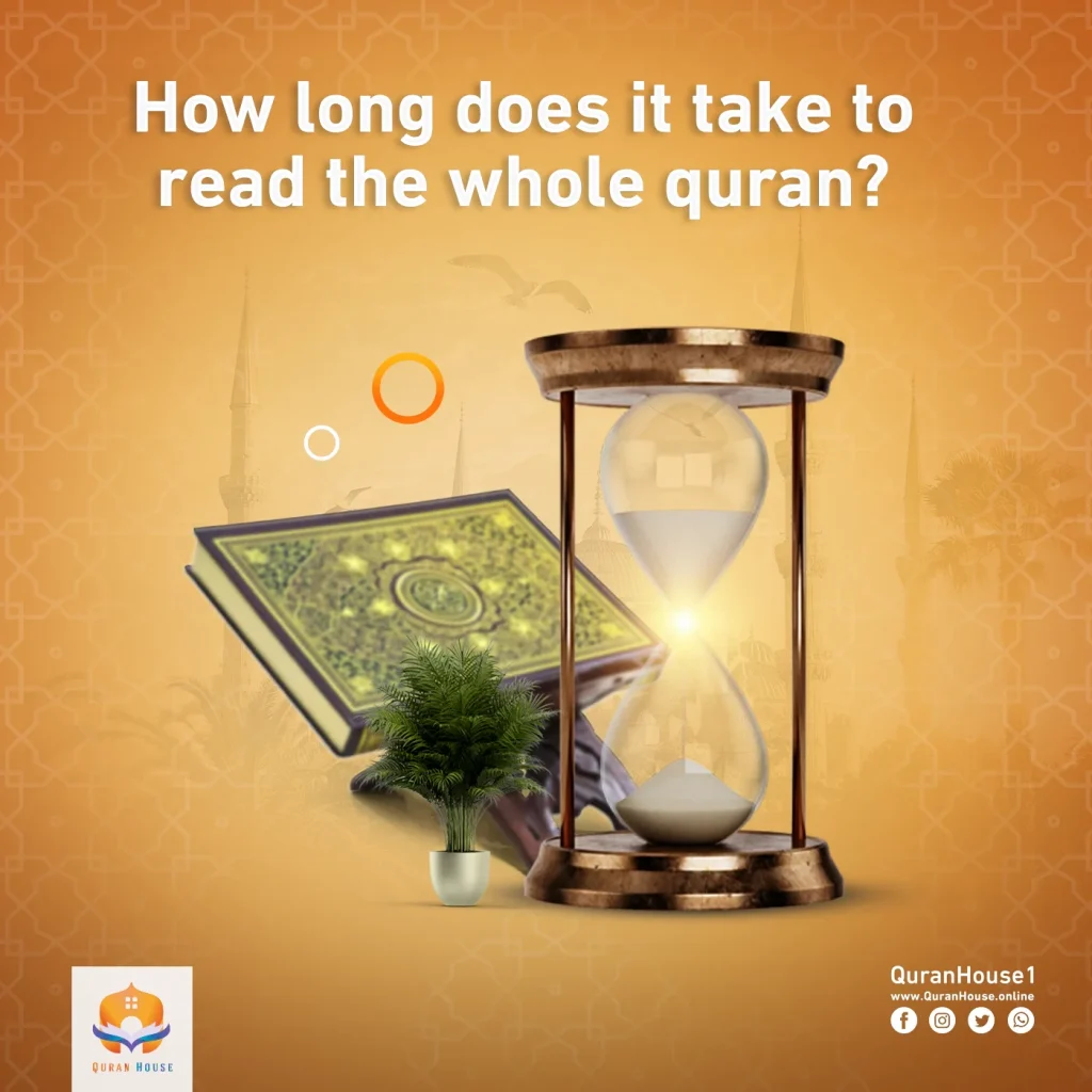 How long does it take to read the whole Quran