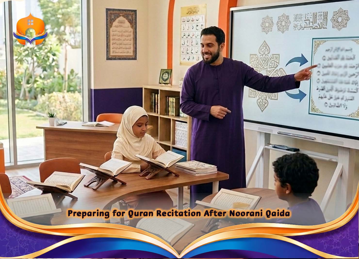 Noorani Qaida Classes for Beginners Online 5 - Quran House Preparing for Quran Recitation After Noorani Qaida